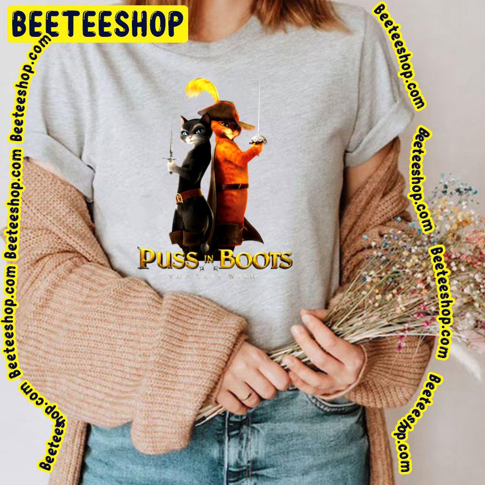 Kitty Softpaws And Puss In Boots The Last Wish Funny Art Trending Unisex T-Shirt Kitty Softpaws And Puss In Boots The Last Wish Funny Art Trending Unisex T-Shirt