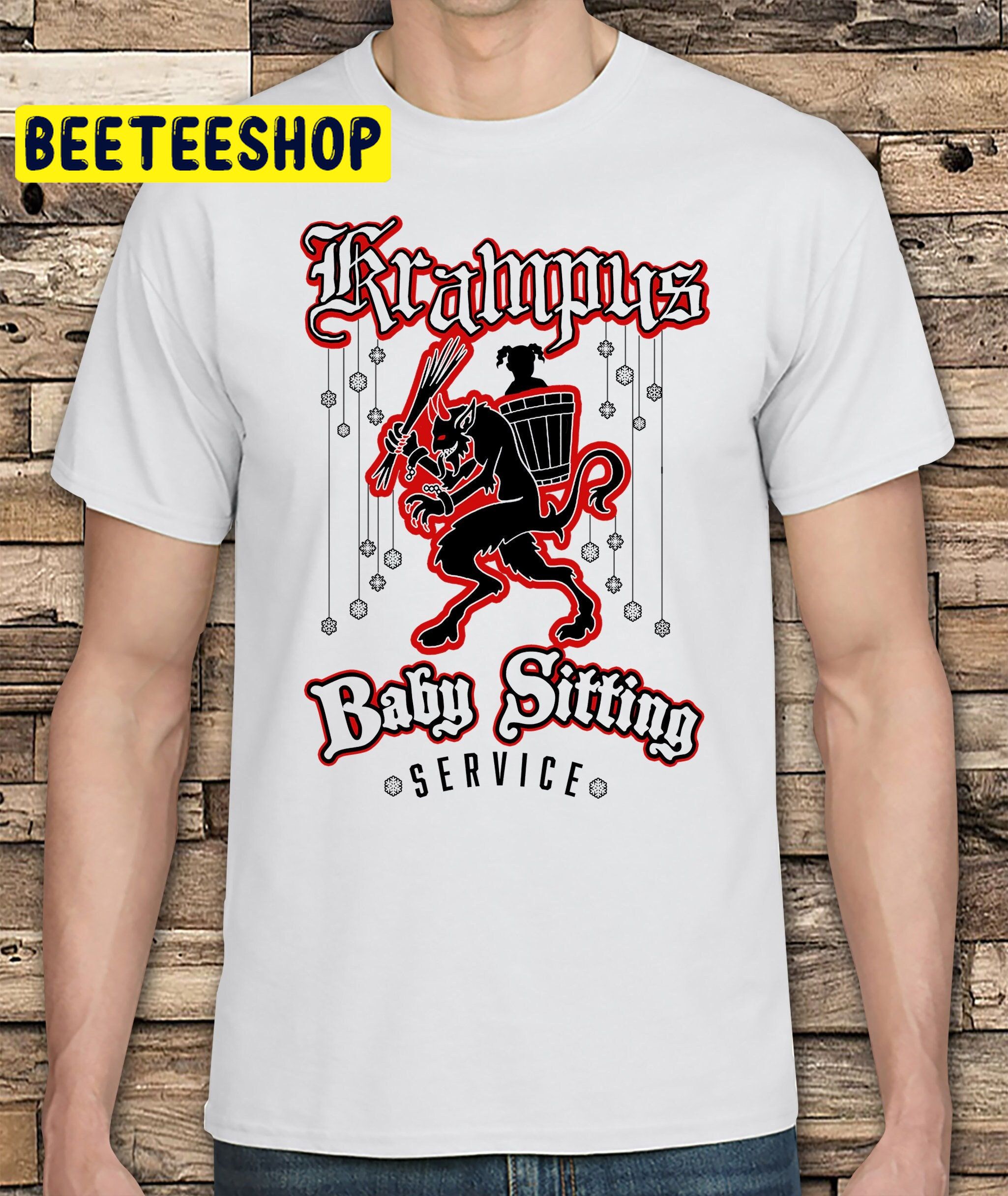 Krampus Baby Sitting Service Christmas Trending Unisex Shirt Krampus Baby Sitting Service Christmas Trending Unisex Shirt