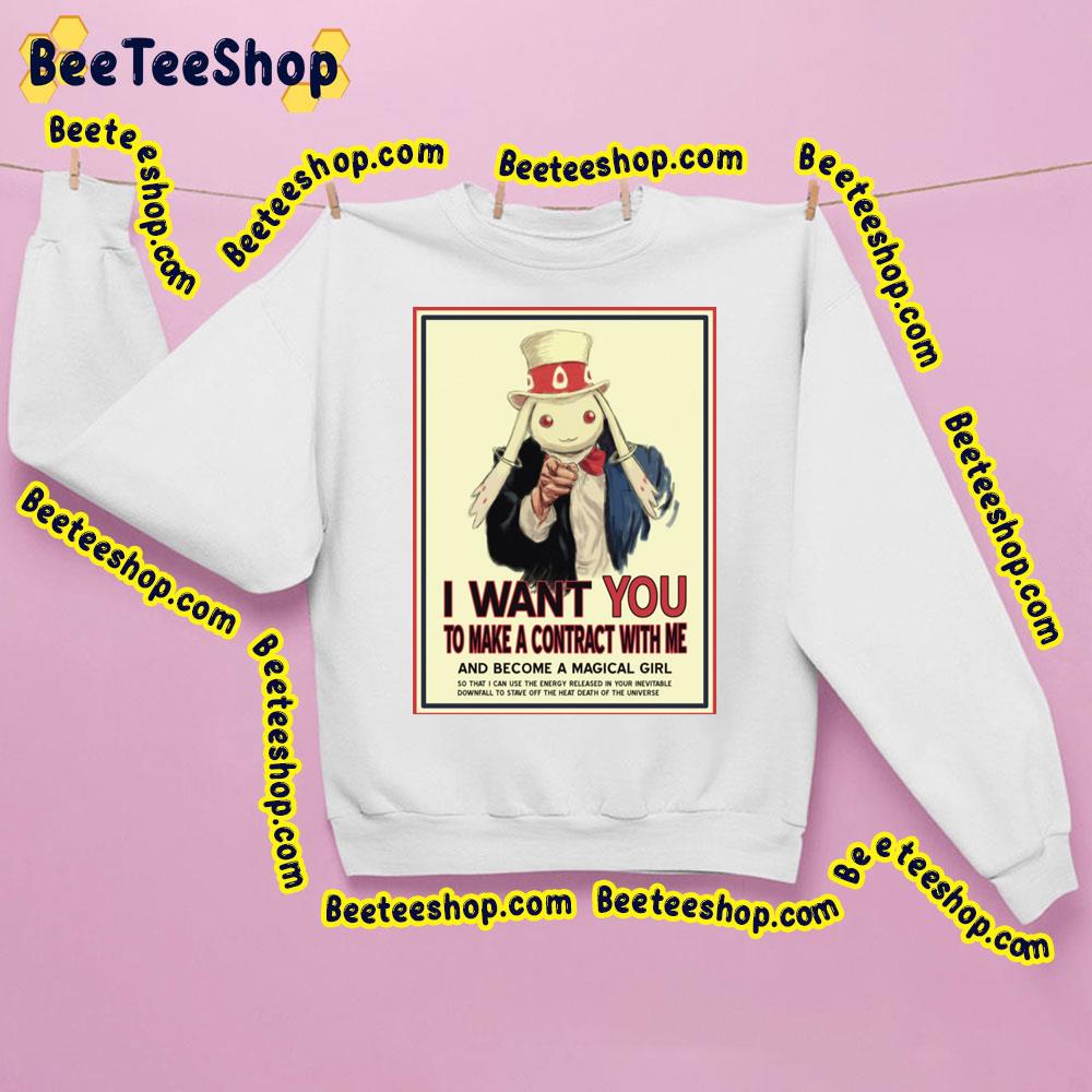 Kyubey I Want You To Make Contract With Me Trending Unisex Sweatshirt Kyubey I Want You To Make Contract With Me Trending Unisex Sweatshirt