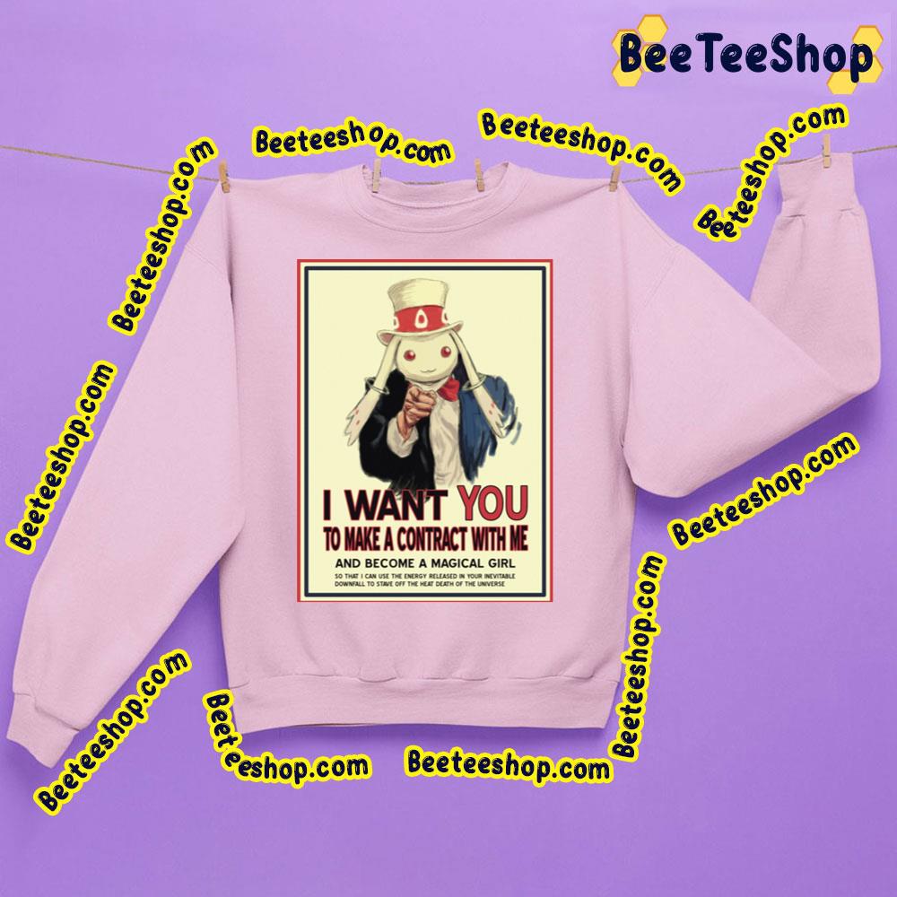 Kyubey I Want You To Make Contract With Me Trending Unisex Sweatshirt Kyubey I Want You To Make Contract With Me Trending Unisex Sweatshirt