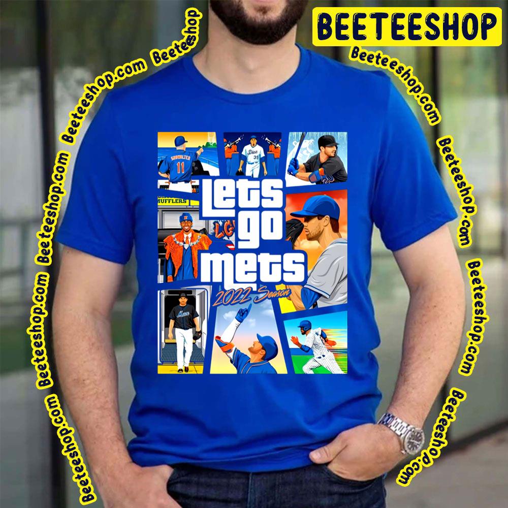 Let's Go Mets Justin Verlander Art Baseball Trending Unisex T-Shirt Let's Go Mets Justin Verlander Art Baseball Trending Unisex T-Shirt