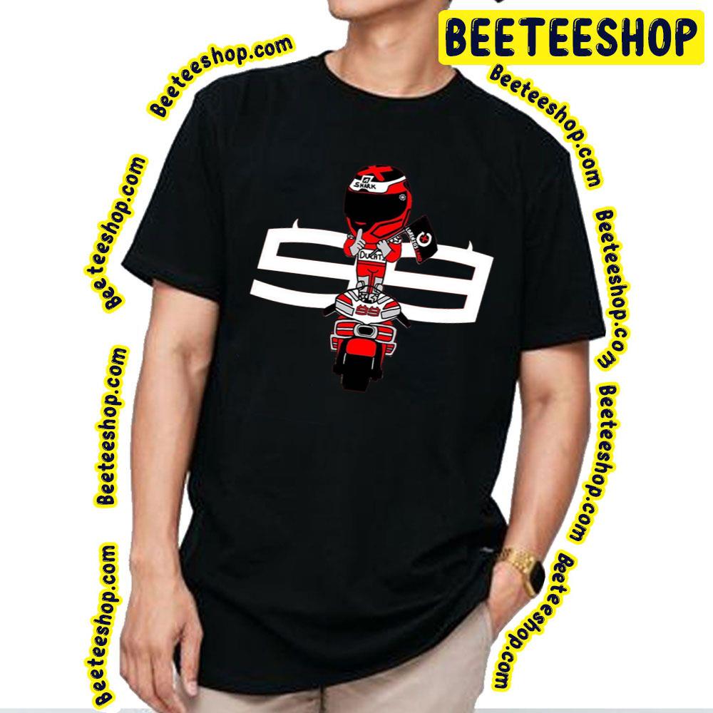 Logo Chibi Cutie Of Jorge Lorenzo Racing Driver And Racing Car Trending Unisex T-Shirt Logo Chibi Cutie Of Jorge Lorenzo Racing Driver And Racing Car Trending Unisex T-Shirt