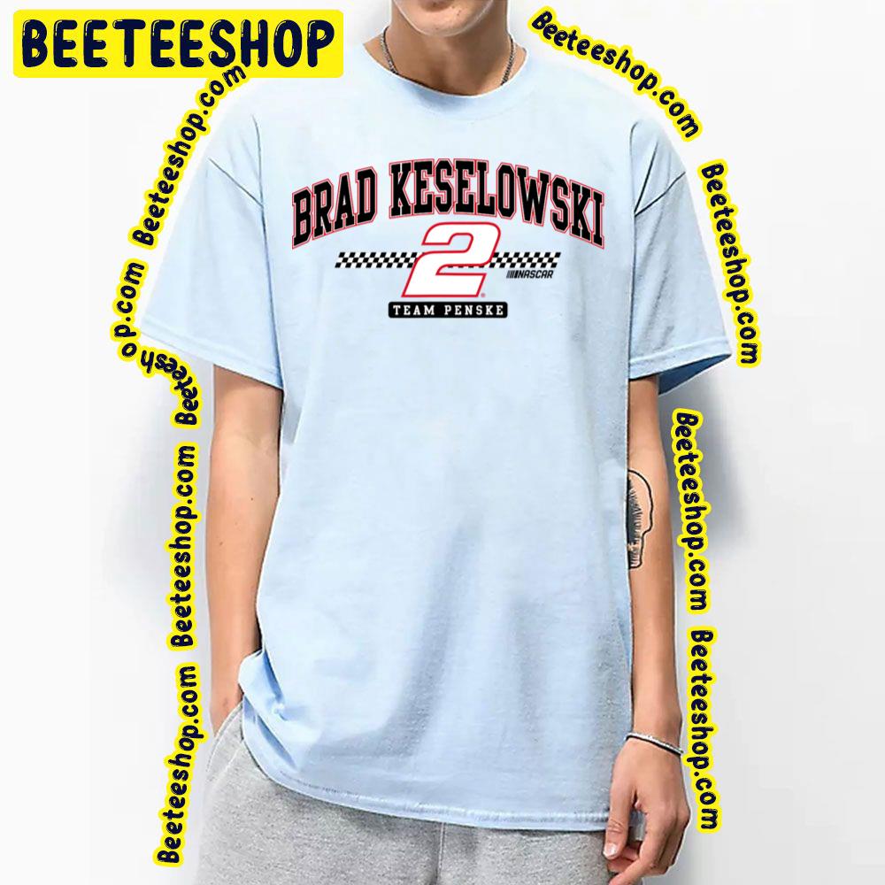 Logo Of Nascar Brad Keselowski Racing Arch Art Trending Unisex T-Shirt Logo Of Nascar Brad Keselowski Racing Arch Art Trending Unisex T-Shirt