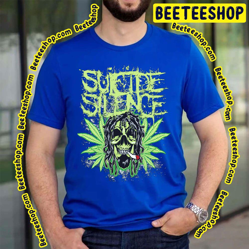 Logo Weedskull Tengkorak Ngudud Suicide Silence Art Trending Unisex T-Shirt Logo Weedskull Tengkorak Ngudud Suicide Silence Art Trending Unisex T-Shirt