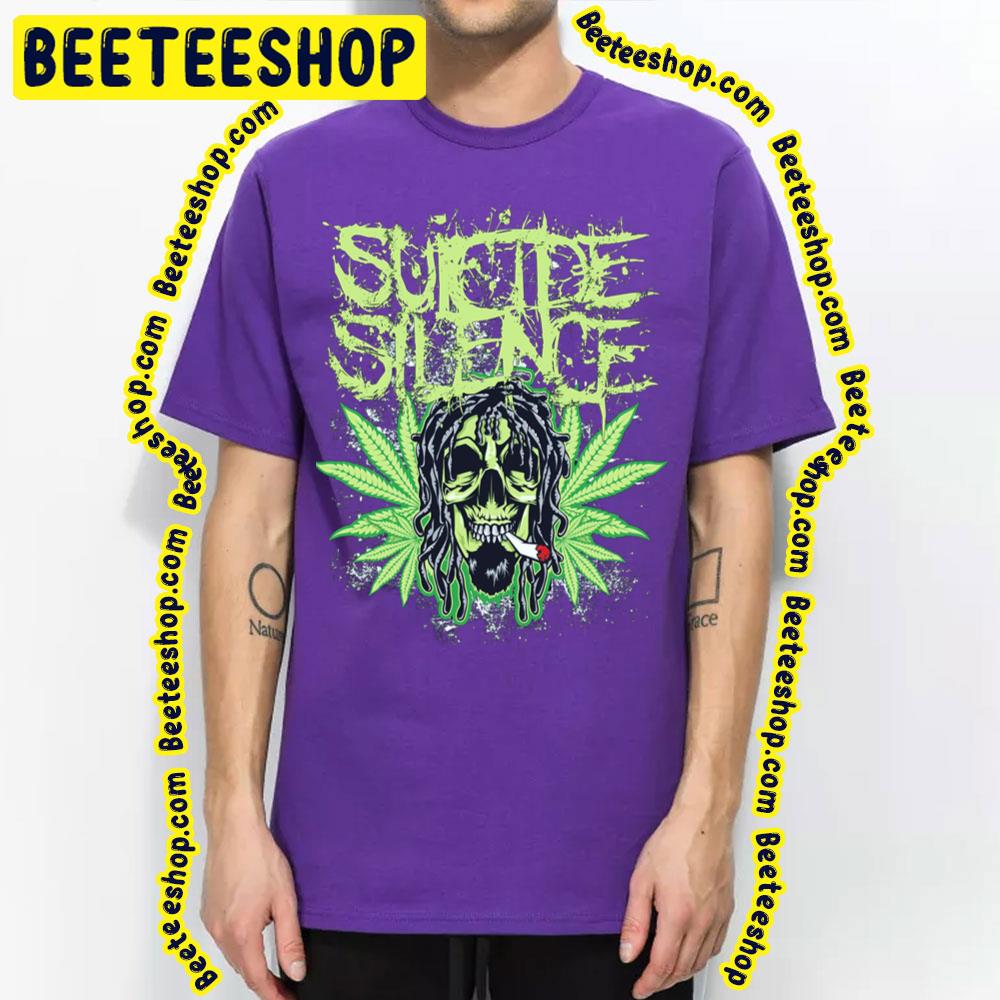 Logo Weedskull Tengkorak Ngudud Suicide Silence Art Trending Unisex T-Shirt Logo Weedskull Tengkorak Ngudud Suicide Silence Art Trending Unisex T-Shirt