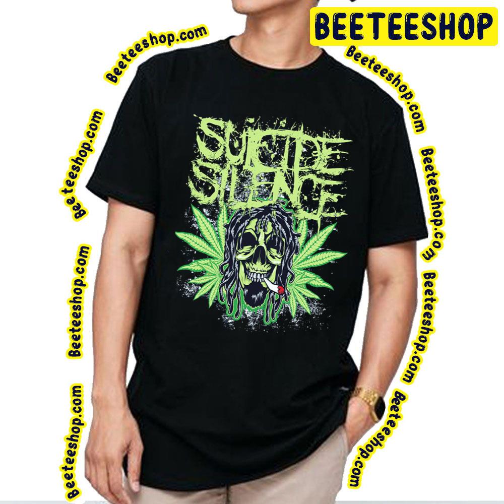Logo Weedskull Tengkorak Ngudud Suicide Silence Art Trending Unisex T-Shirt Logo Weedskull Tengkorak Ngudud Suicide Silence Art Trending Unisex T-Shirt