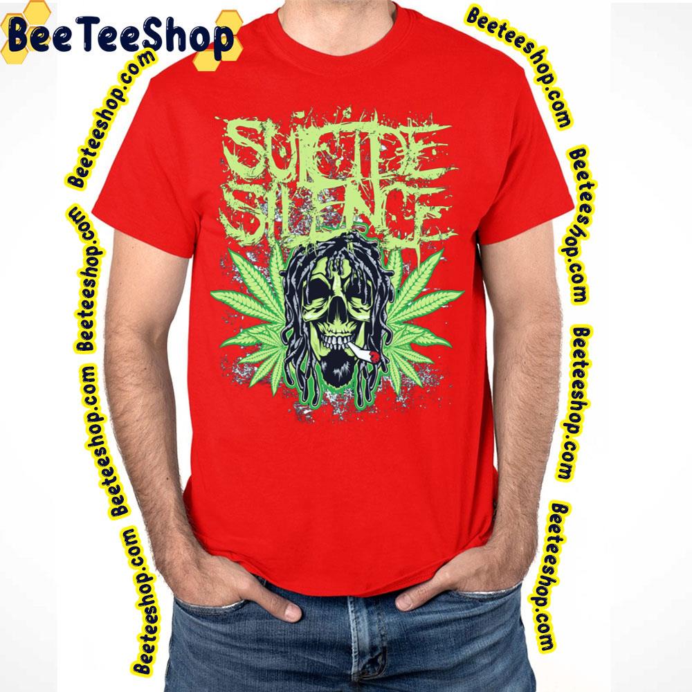 Logo Weedskull Tengkorak Ngudud Suicide Silence Art Trending Unisex T-Shirt Logo Weedskull Tengkorak Ngudud Suicide Silence Art Trending Unisex T-Shirt