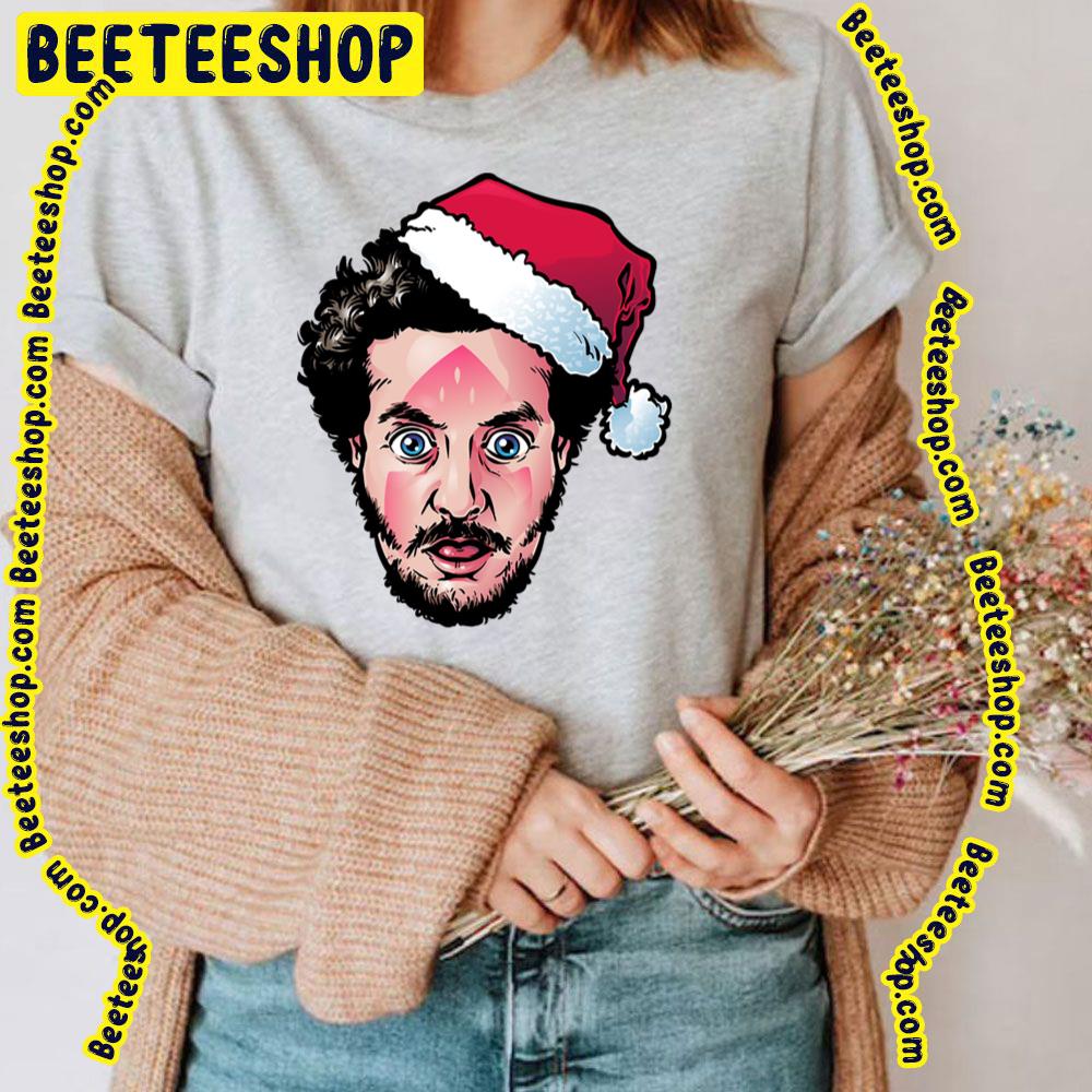 Marv With Santa Hat Home Alone Funny Movie Art Trending Unisex T-Shirt Marv With Santa Hat Home Alone Funny Movie Art Trending Unisex T-Shirt