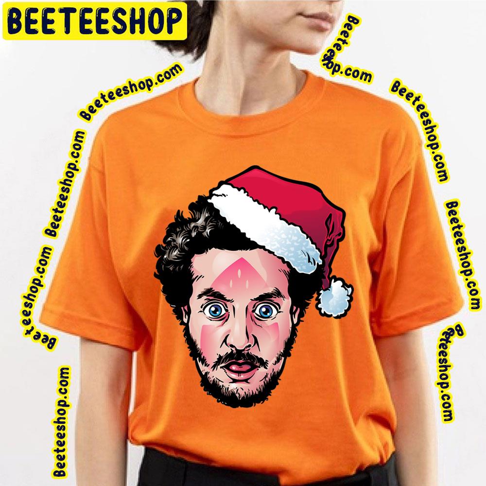 Marv With Santa Hat Home Alone Funny Movie Art Trending Unisex T-Shirt Marv With Santa Hat Home Alone Funny Movie Art Trending Unisex T-Shirt