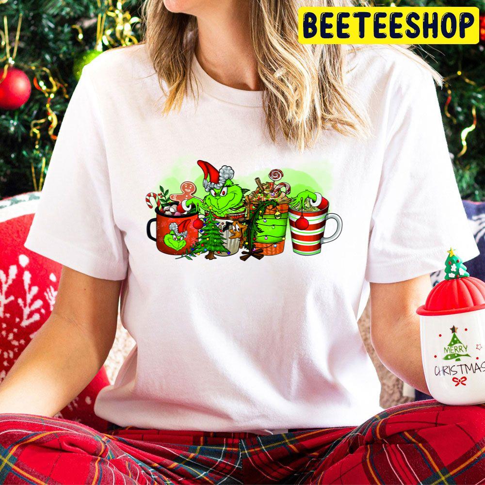 Max And Grinch Coffee Drink Christmas Trending Unisex Hoodie Max And Grinch Coffee Drink Christmas Trending Unisex Hoodie