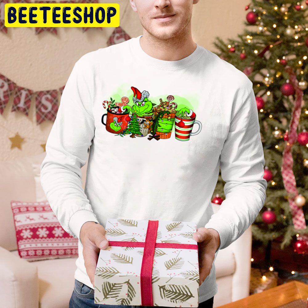Max And Grinch Coffee Drink Christmas Trending Unisex Hoodie Max And Grinch Coffee Drink Christmas Trending Unisex Hoodie