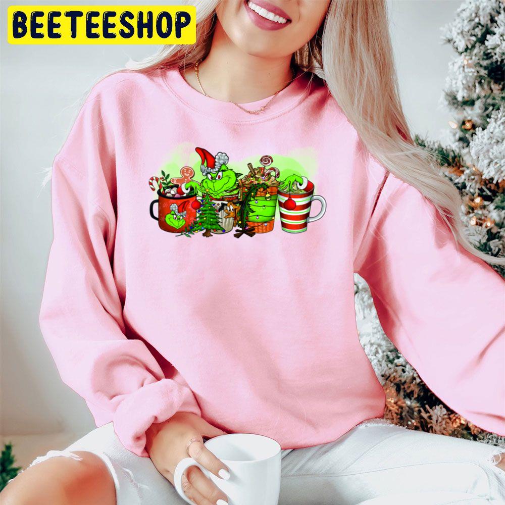 Max And Grinch Coffee Drink Christmas Trending Unisex Hoodie Max And Grinch Coffee Drink Christmas Trending Unisex Hoodie