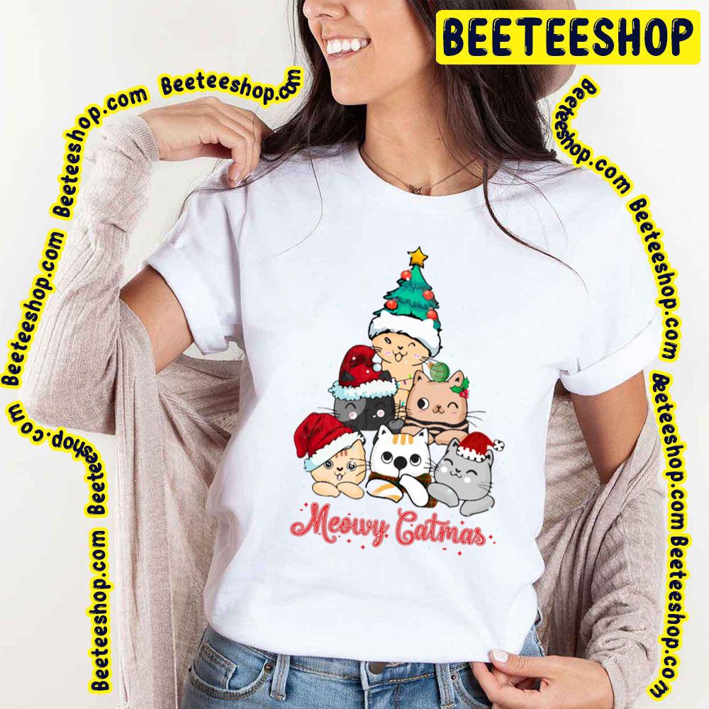 Meowy Catmas Christmas Tree Cat Lover Trending Unisex T-Shirt Meowy Catmas Christmas Tree Cat Lover Trending Unisex T-Shirt