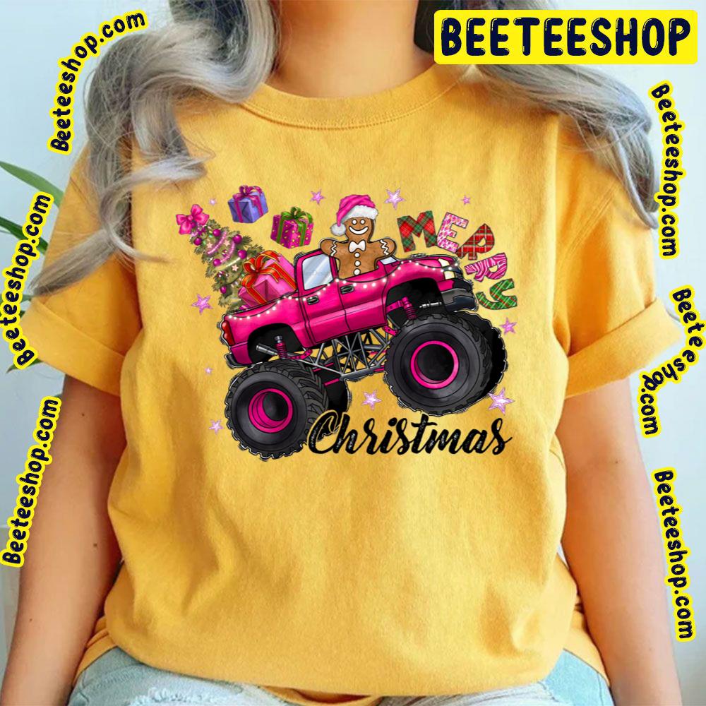 Merry Christmas Cookie Pink Jeep Trending Unisex T-Shirt Merry Christmas Cookie Pink Jeep Trending Unisex T-Shirt
