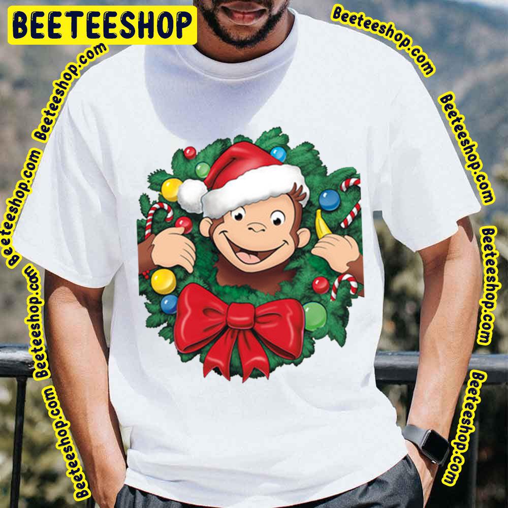 Merry Christmas Curious George A Very Monkey Christmas (2009) Trending Unisex Shirt Merry Christmas Curious George A Very Monkey Christmas (2009) Trending Unisex Shirt