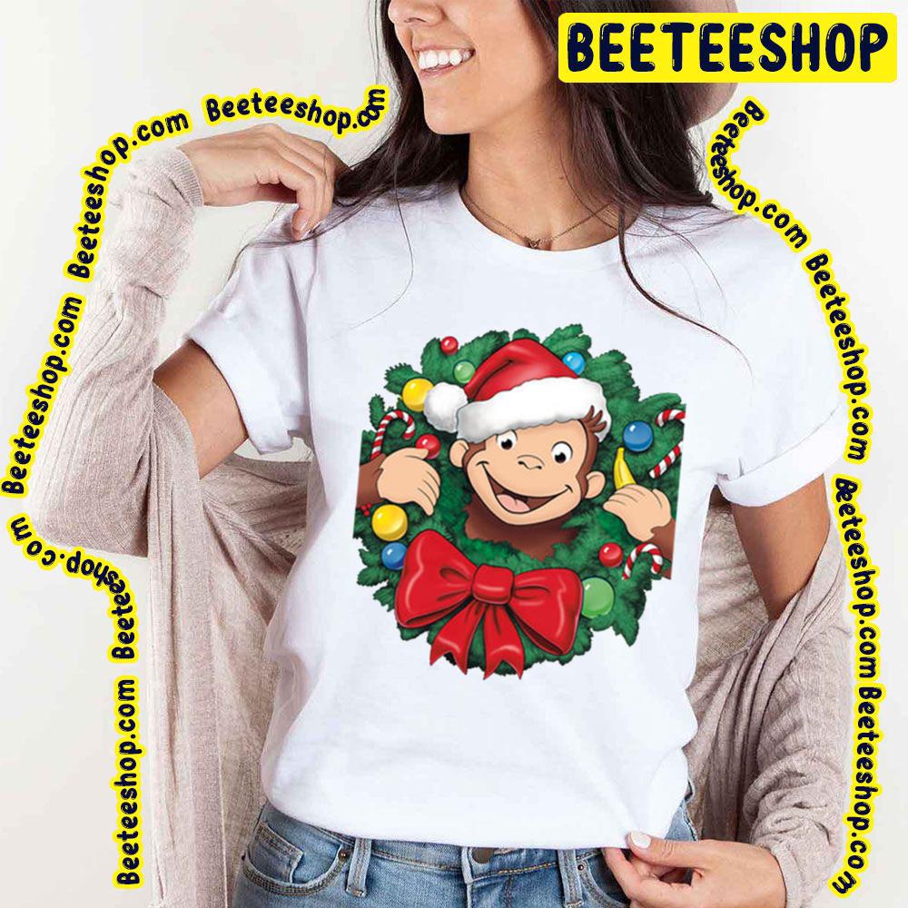 Merry Christmas Curious George A Very Monkey Christmas (2009) Trending Unisex Shirt Merry Christmas Curious George A Very Monkey Christmas (2009) Trending Unisex Shirt