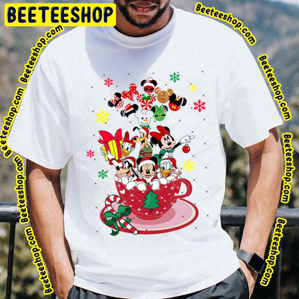 Merry Christmas Mickey Minnie Donald Daisy Goofy Pluto Disney Disney Characters Trending Unisex T-Shirt Merry Christmas Mickey Minnie Donald Daisy Goofy Pluto Disney Disney Characters Trending Unisex T-Shirt