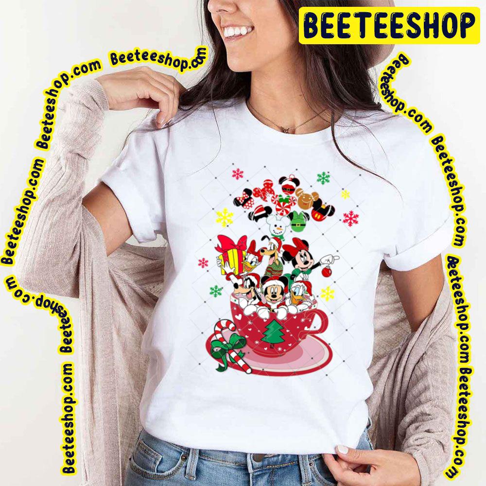 Merry Christmas Mickey Minnie Donald Daisy Goofy Pluto Disney Disney Characters Trending Unisex T-Shirt Merry Christmas Mickey Minnie Donald Daisy Goofy Pluto Disney Disney Characters Trending Unisex T-Shirt