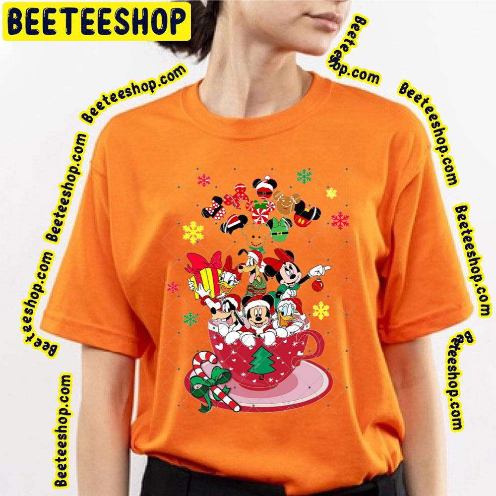 Merry Christmas Mickey Minnie Donald Daisy Goofy Pluto Disney Disney Characters Trending Unisex T-Shirt Merry Christmas Mickey Minnie Donald Daisy Goofy Pluto Disney Disney Characters Trending Unisex T-Shirt