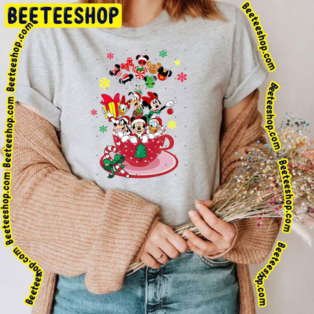 Merry Christmas Mickey Minnie Donald Daisy Goofy Pluto Disney Disney Characters Trending Unisex T-Shirt Merry Christmas Mickey Minnie Donald Daisy Goofy Pluto Disney Disney Characters Trending Unisex T-Shirt