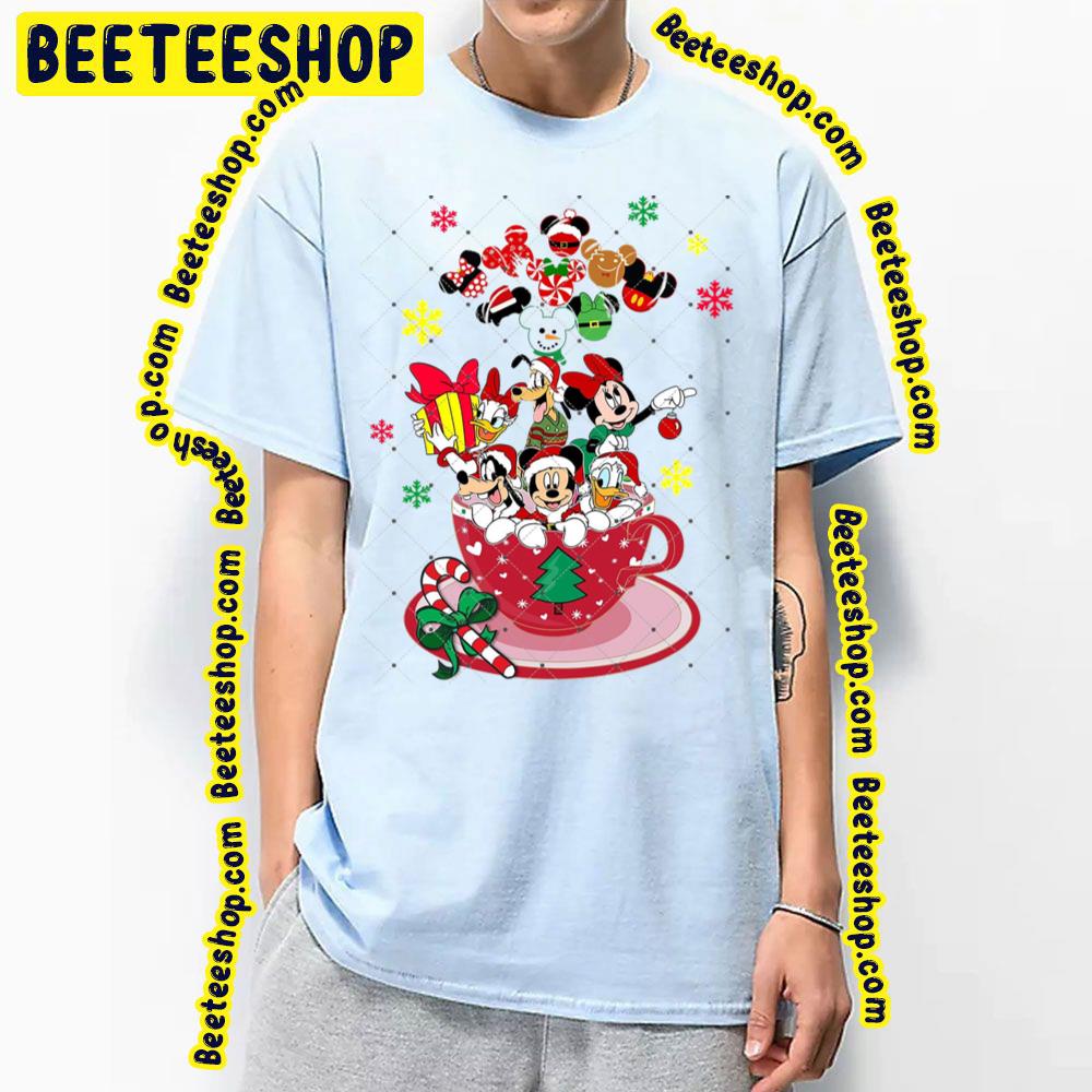 Merry Christmas Mickey Minnie Donald Daisy Goofy Pluto Disney Disney Characters Trending Unisex T-Shirt Merry Christmas Mickey Minnie Donald Daisy Goofy Pluto Disney Disney Characters Trending Unisex T-Shirt