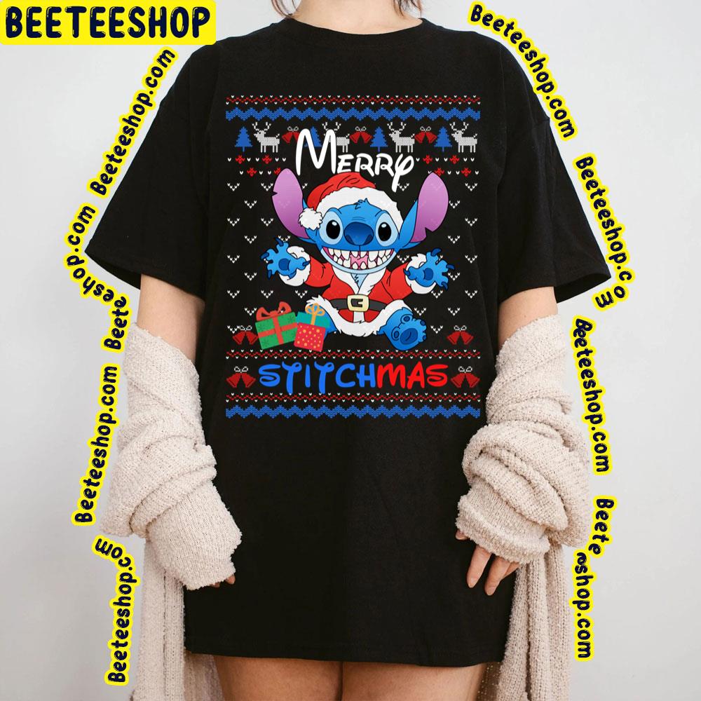Merry Cute Stitchmas Ugly Christmas Art Trending Unisex Sweatshirt Merry Cute Stitchmas Ugly Christmas Art Trending Unisex Sweatshirt