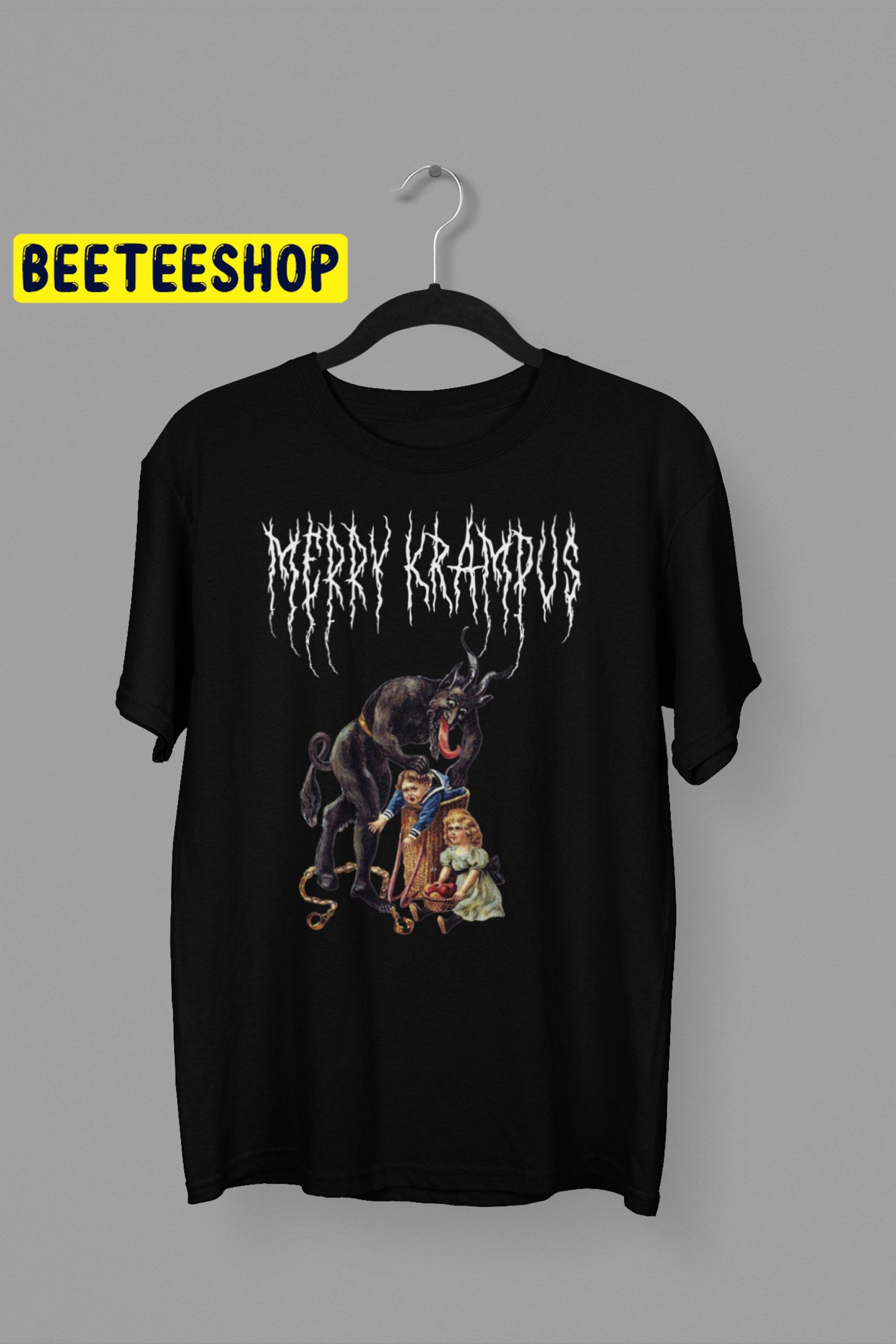 Merry Krampus Death Metal Trending Unisex Shirt Merry Krampus Death Metal Trending Unisex Shirt