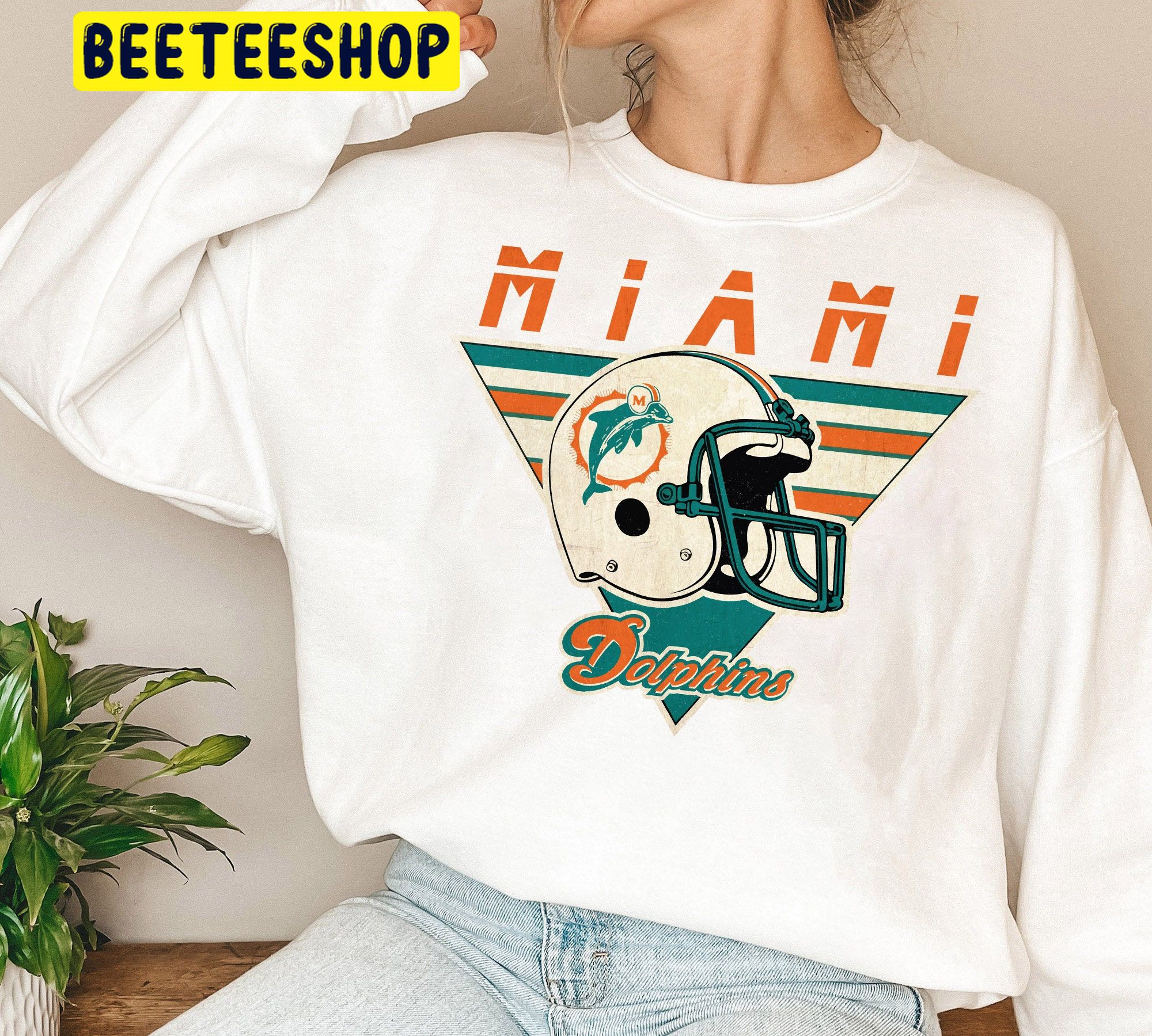 Miami Football Vintage Dolphins Retro Trending Unisex Shirt Miami Football Vintage Dolphins Retro Trending Unisex Shirt