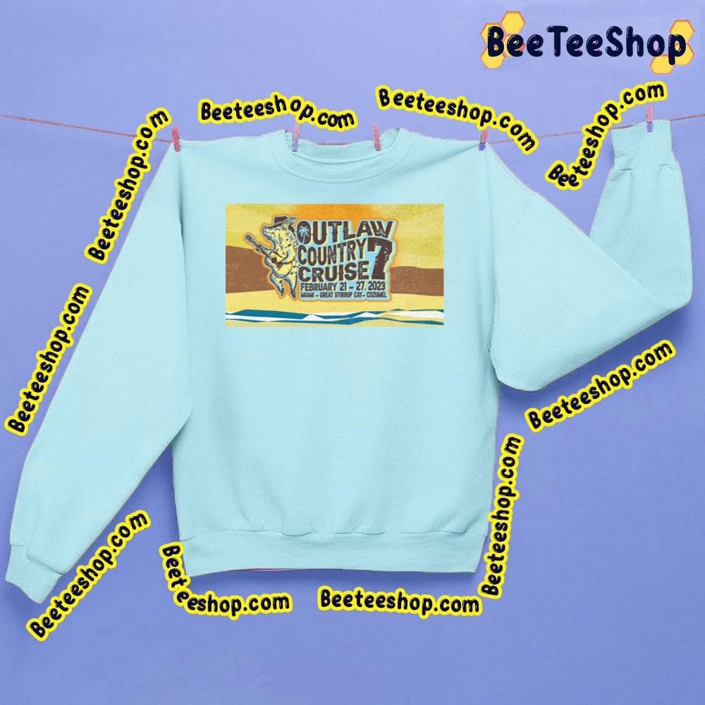 Miami Great Stirrup Cay Cozumel Outlaw Country Cruise 2023 Trending Unisex Sweatshirt Miami Great Stirrup Cay Cozumel Outlaw Country Cruise 2023 Trending Unisex Sweatshirt