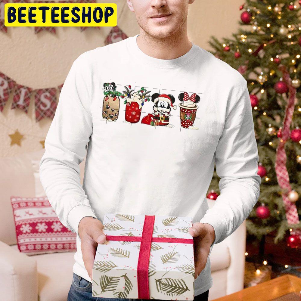 Mickey And Minnie Disney Christmas Coffee Latte Trending Unisex Hoodie Mickey And Minnie Disney Christmas Coffee Latte Trending Unisex Hoodie
