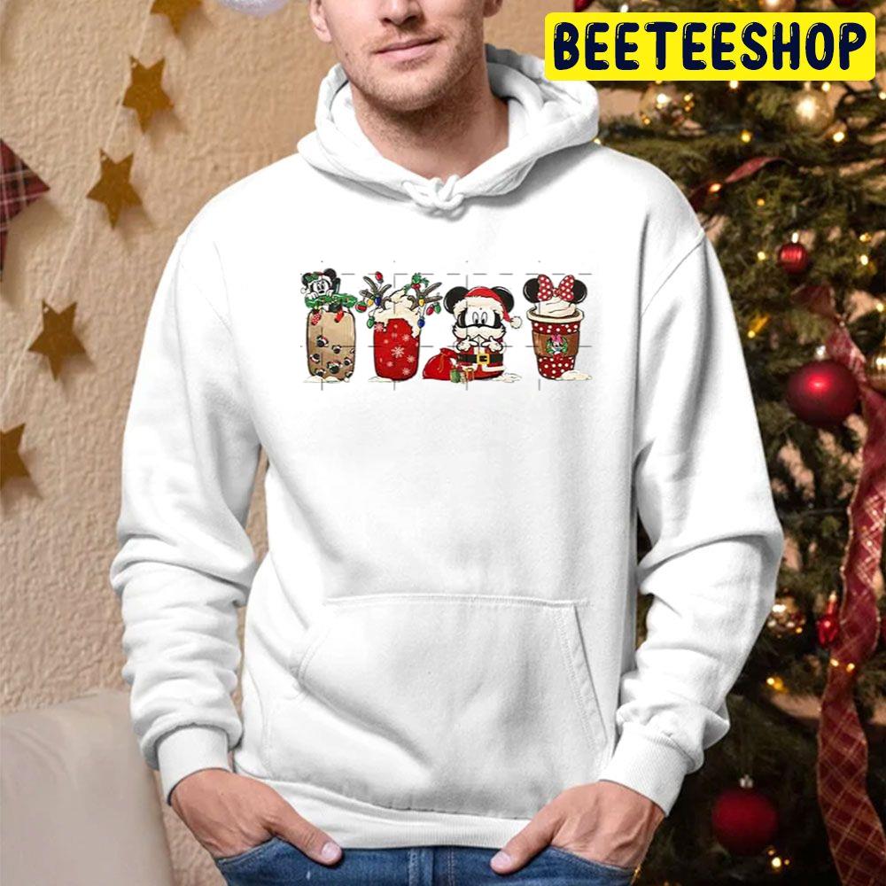 Mickey And Minnie Disney Christmas Coffee Latte Trending Unisex Hoodie Mickey And Minnie Disney Christmas Coffee Latte Trending Unisex Hoodie