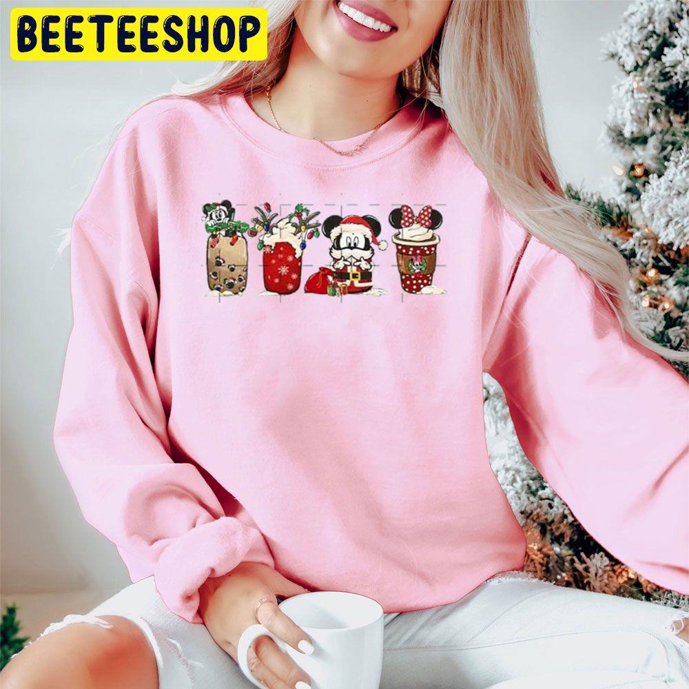 Mickey And Minnie Disney Christmas Coffee Latte Trending Unisex Hoodie Mickey And Minnie Disney Christmas Coffee Latte Trending Unisex Hoodie
