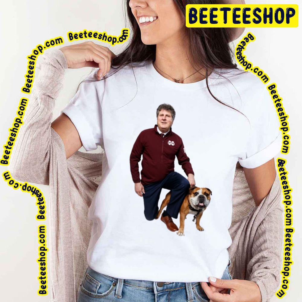 Mike Leach And Dog Trending Unisex T-Shirt Mike Leach And Dog Trending Unisex T-Shirt