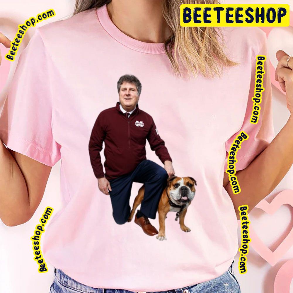 Mike Leach And Dog Trending Unisex T-Shirt Mike Leach And Dog Trending Unisex T-Shirt