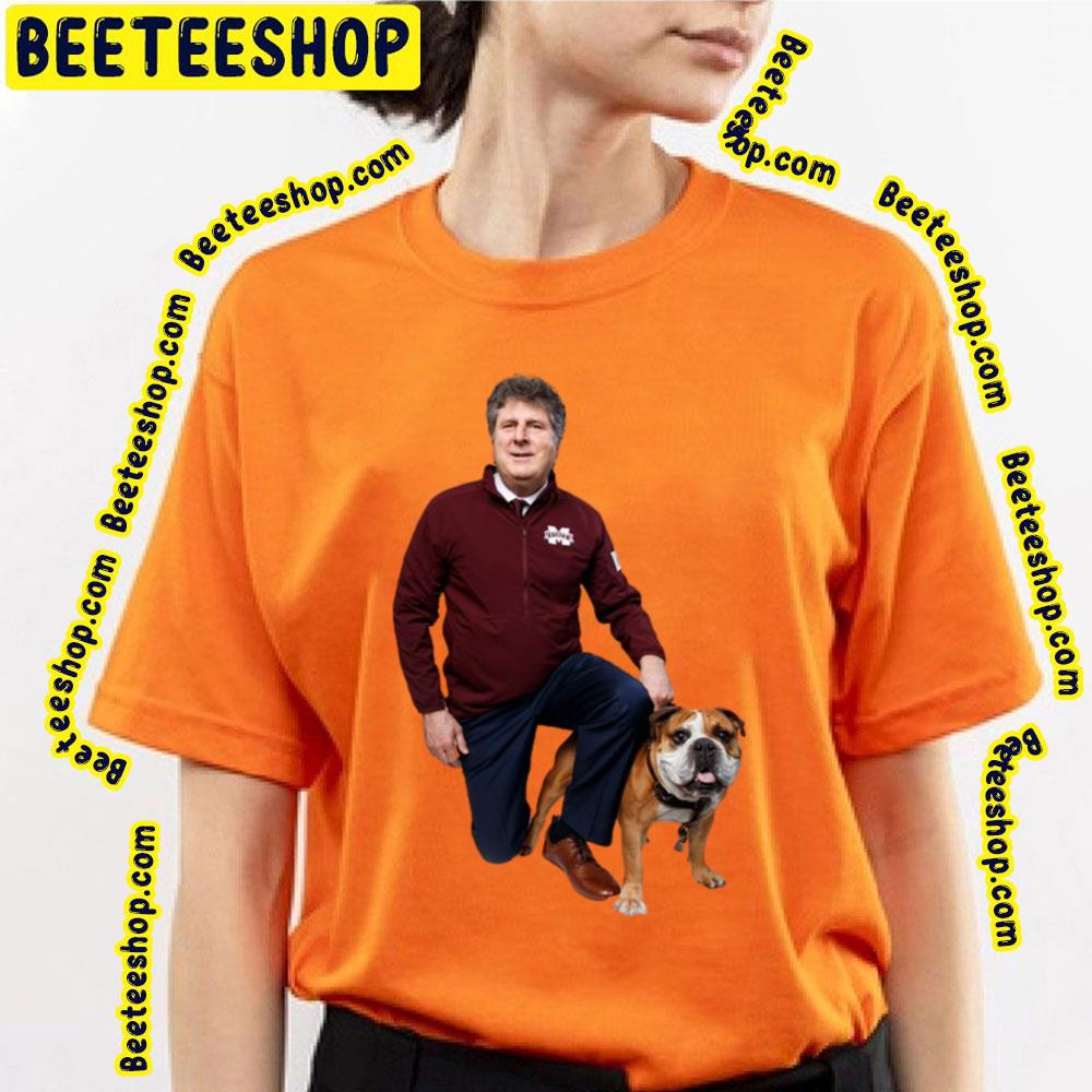 Mike Leach And Dog Trending Unisex T-Shirt Mike Leach And Dog Trending Unisex T-Shirt