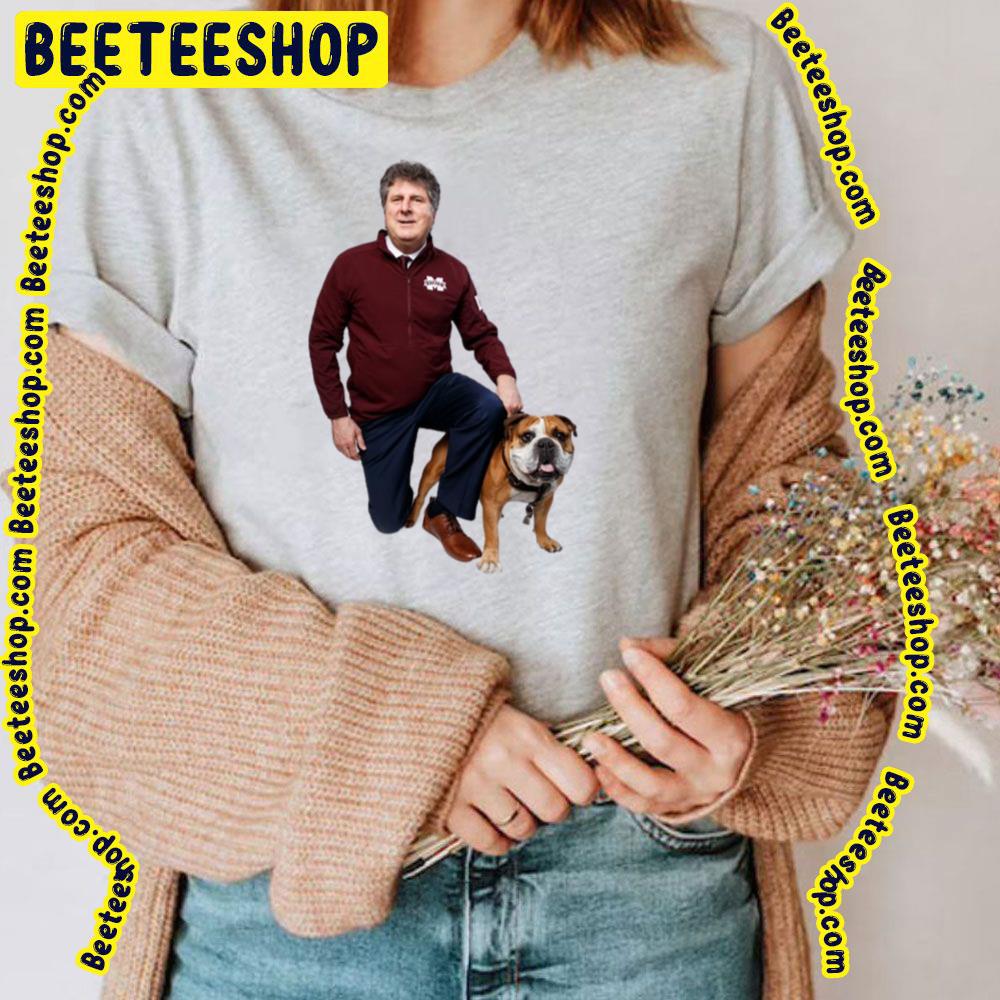 Mike Leach And Dog Trending Unisex T-Shirt Mike Leach And Dog Trending Unisex T-Shirt