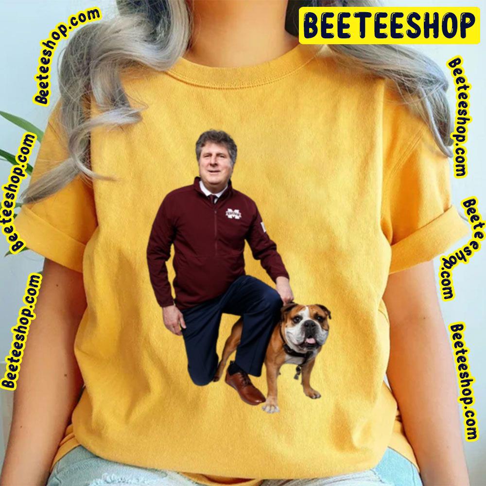 Mike Leach And Dog Trending Unisex T-Shirt Mike Leach And Dog Trending Unisex T-Shirt