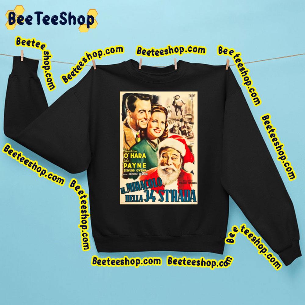 Miracle On 34th Street Christmas Movie 1947 Unisex Shirt Miracle On 34th Street Christmas Movie 1947 Unisex Shirt