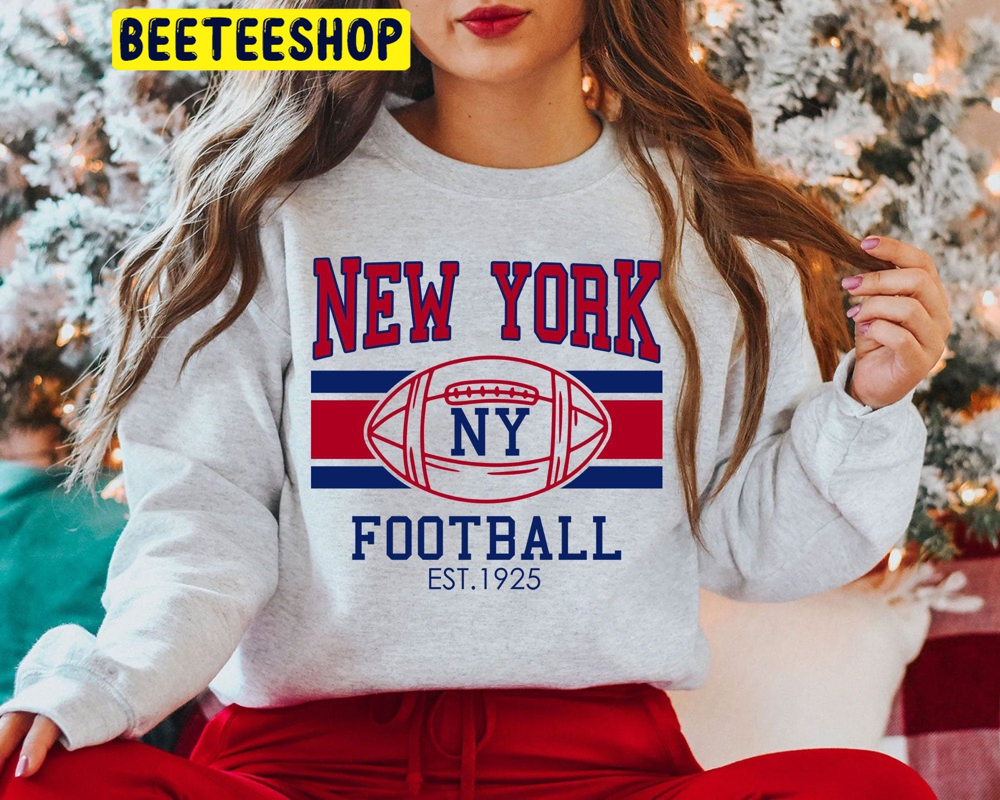 New York Football Vintage Style Crewneck Fan Game Day Trending Unisex Shirt New York Football Vintage Style Crewneck Fan Game Day Trending Unisex Shirt