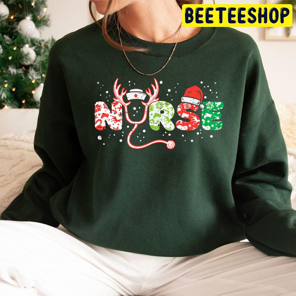 Nurse Merry Christmas Trending Unisex Hoodie Nurse Merry Christmas Trending Unisex Hoodie