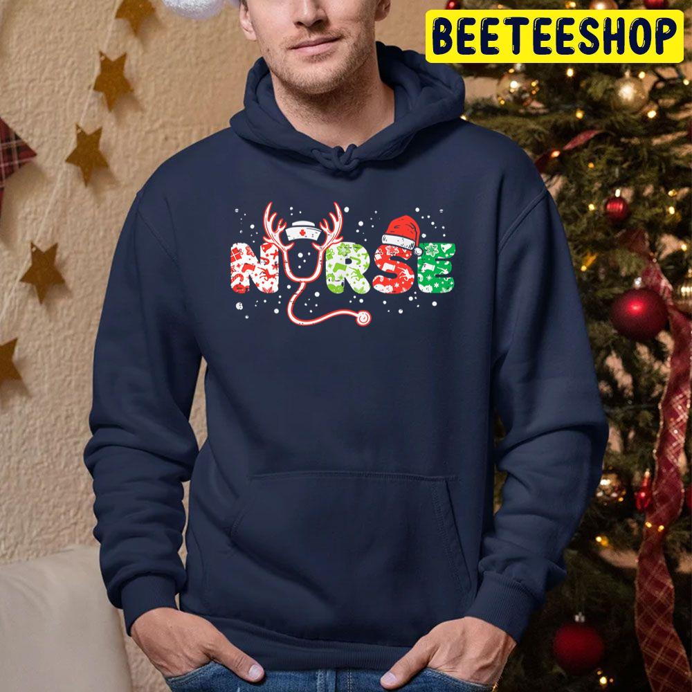Nurse Merry Christmas Trending Unisex Hoodie Nurse Merry Christmas Trending Unisex Hoodie
