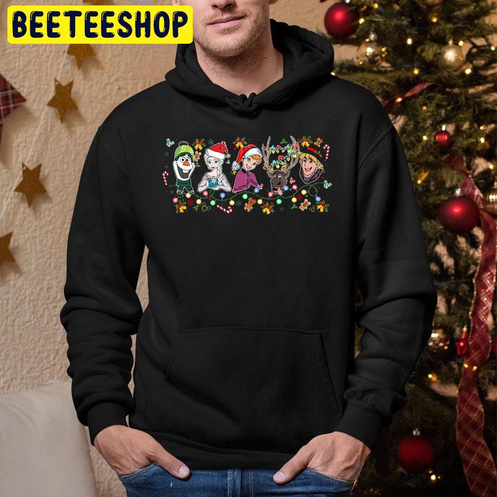 Olaf Elsa Anna Kristoff Frozen Christmas Trending Unisex Hoodie Olaf Elsa Anna Kristoff Frozen Christmas Trending Unisex Hoodie
