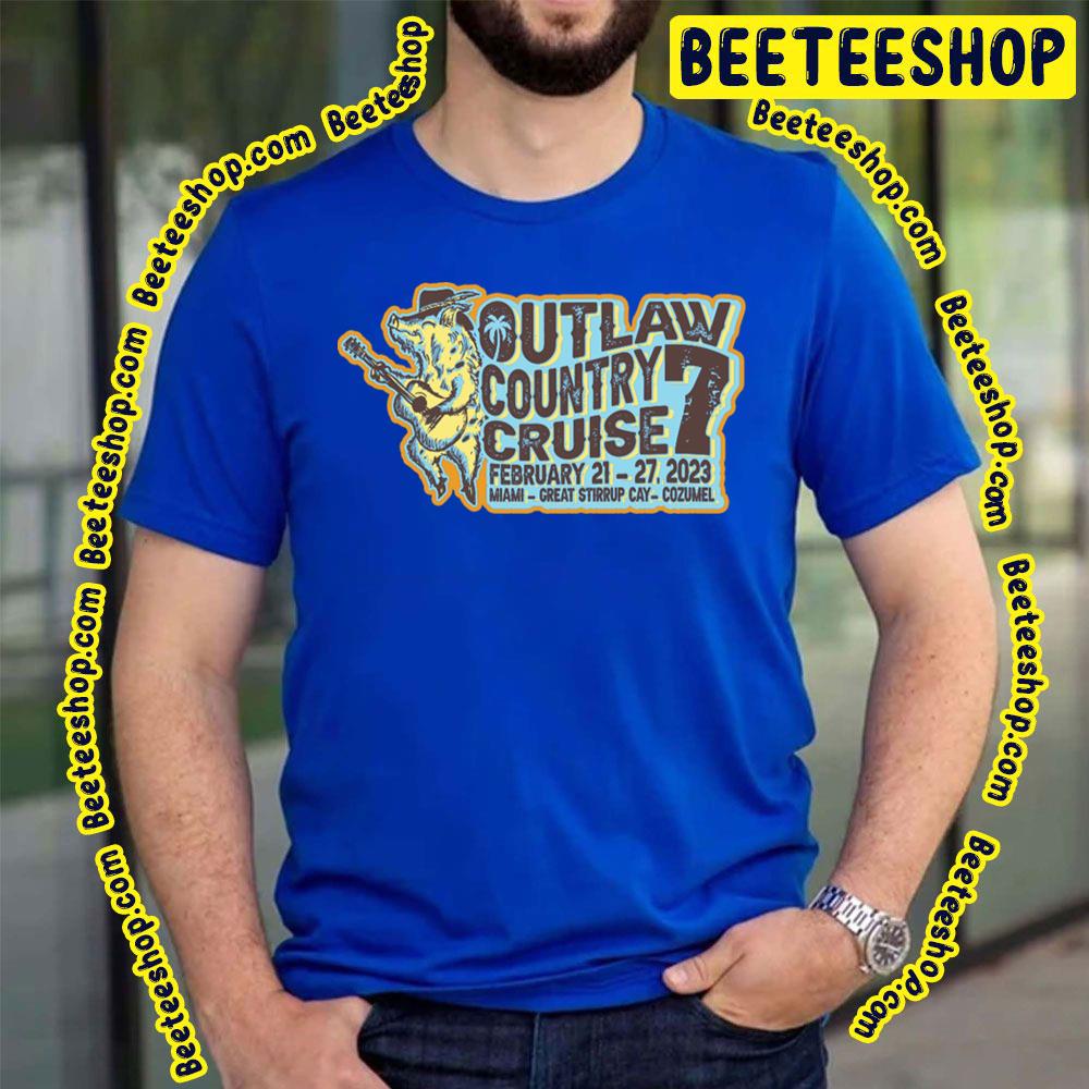 Outlaw Country Cruise 2023 Logo Trending Unisex T-Shirt Outlaw Country Cruise 2023 Logo Trending Unisex T-Shirt