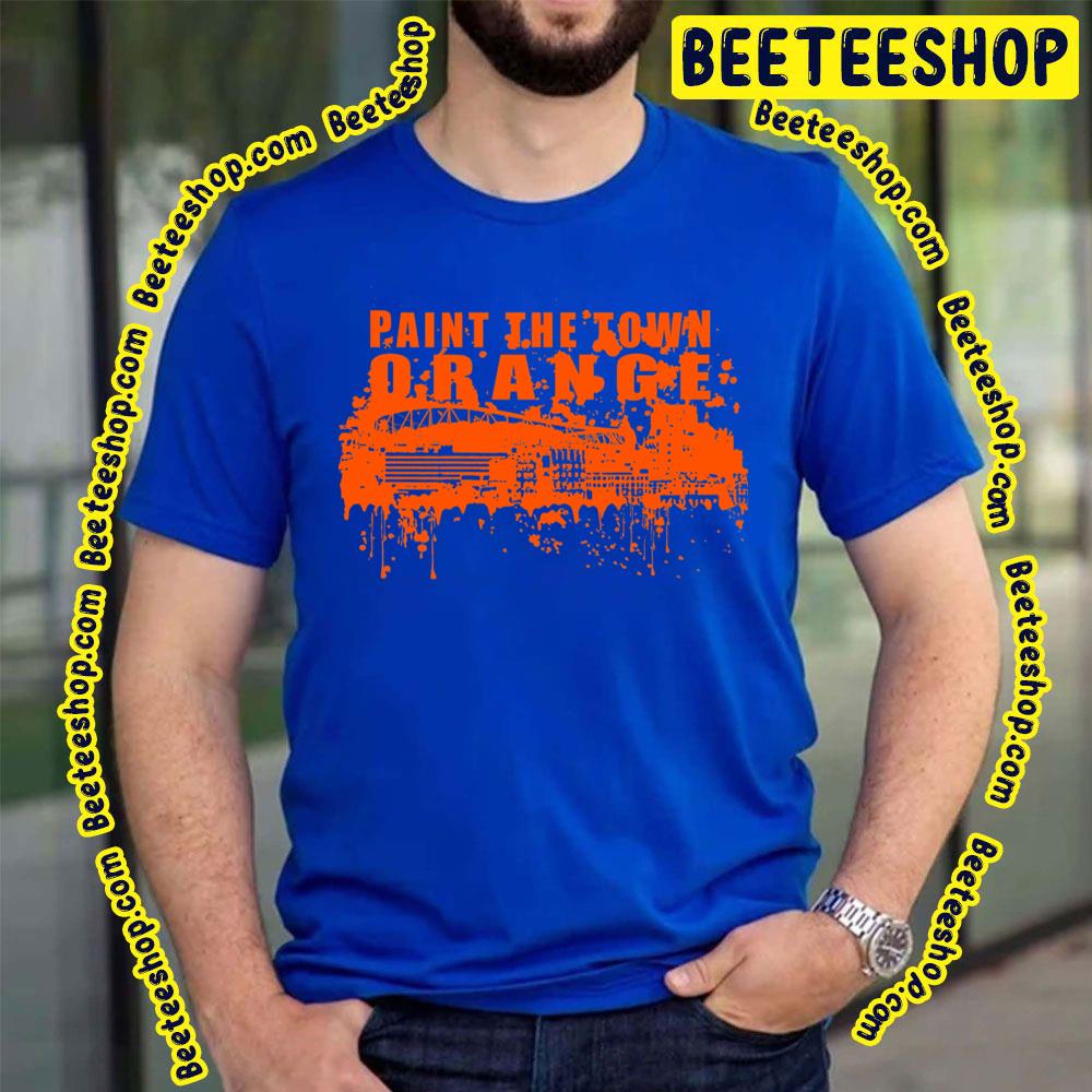 Paint The Town Orange Vintage Logo Beautiful Basketball Trending Unisex T-Shirt Paint The Town Orange Vintage Logo Beautiful Basketball Trending Unisex T-Shirt