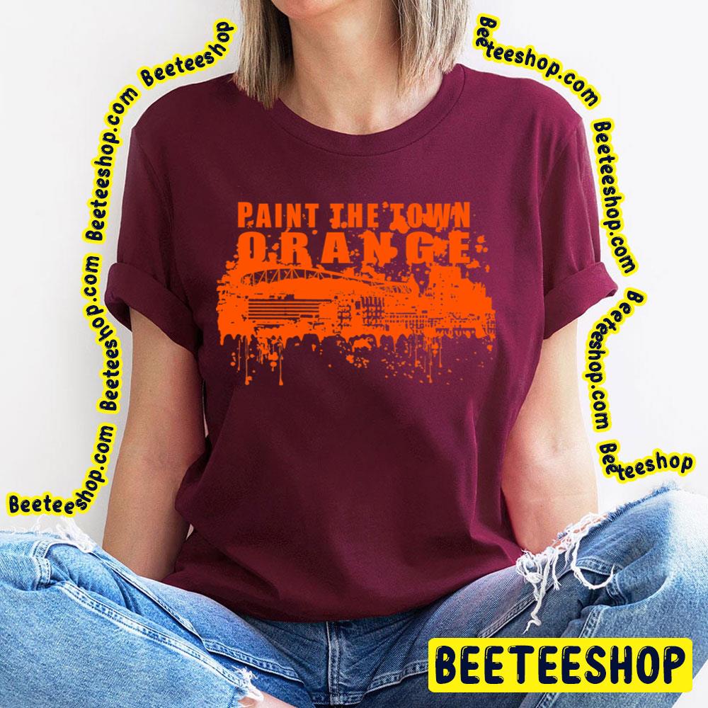 Paint The Town Orange Vintage Logo Beautiful Basketball Trending Unisex T-Shirt Paint The Town Orange Vintage Logo Beautiful Basketball Trending Unisex T-Shirt
