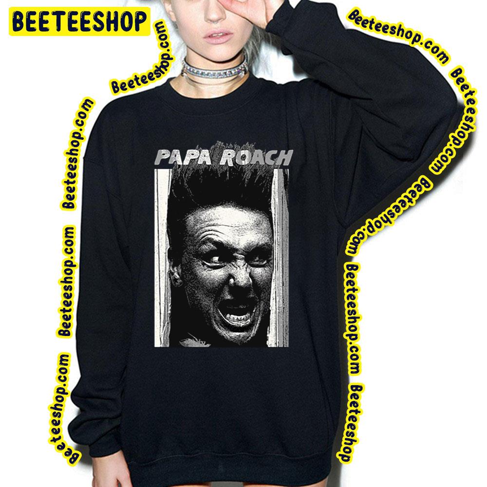 Papa Roach Black And White Art Trending Unisex Sweatshirt Papa Roach Black And White Art Trending Unisex Sweatshirt