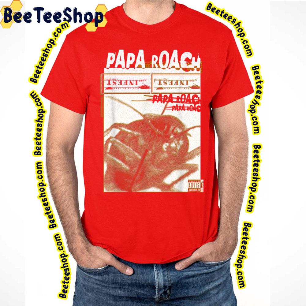 Papa Roach Official Merchandise Infest Photo Trending Unisex T-Shirt Papa Roach Official Merchandise Infest Photo Trending Unisex T-Shirt