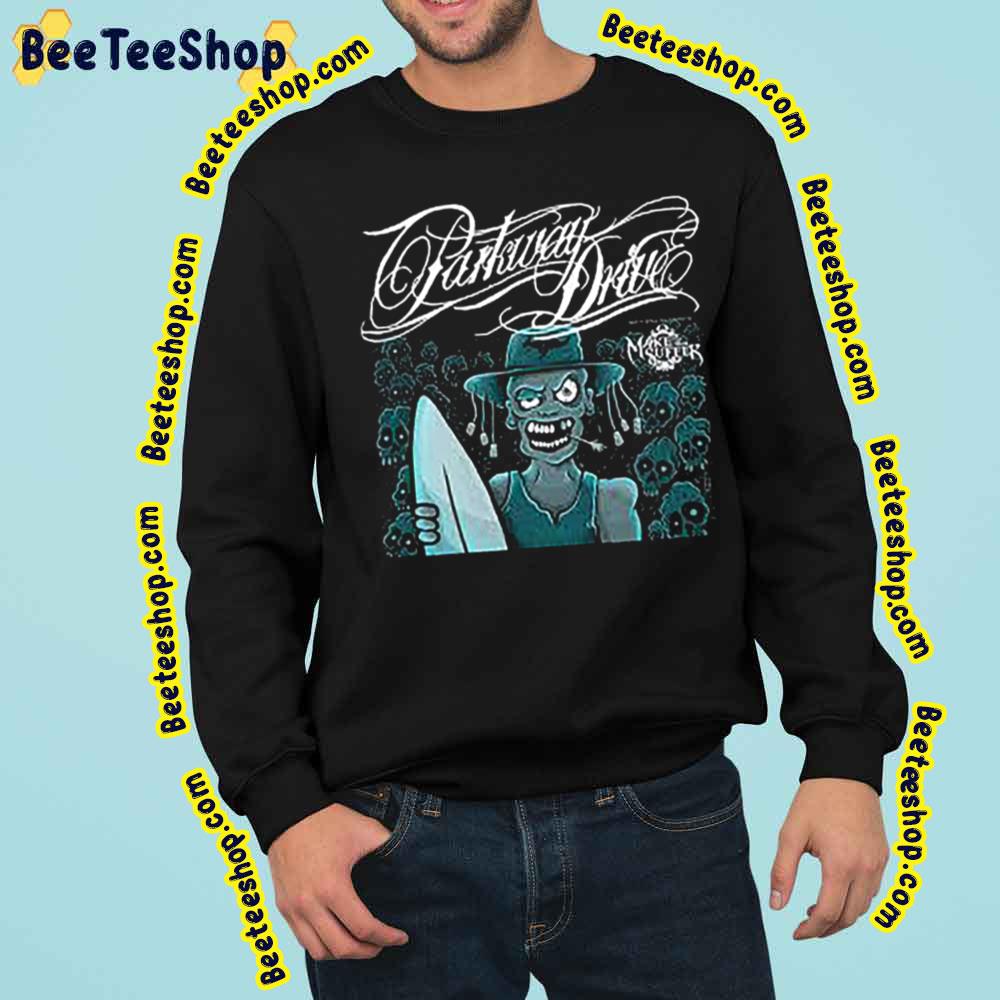 Parkway Drive Black And White Artwork Trending Unisex Sweatshirt Parkway Drive Black And White Artwork Trending Unisex Sweatshirt