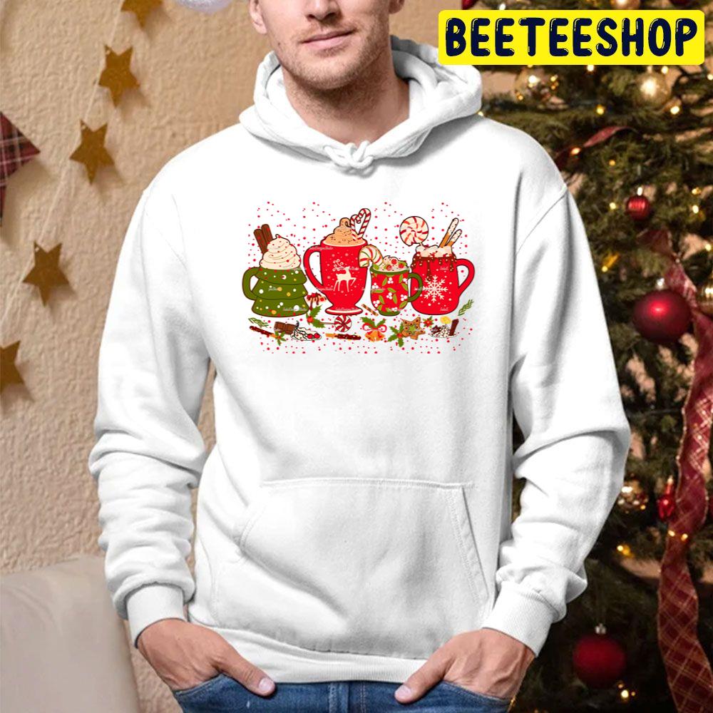 Peppermint Iced Latte Christmas Candy Cane Trending Unisex Hoodie Peppermint Iced Latte Christmas Candy Cane Trending Unisex Hoodie