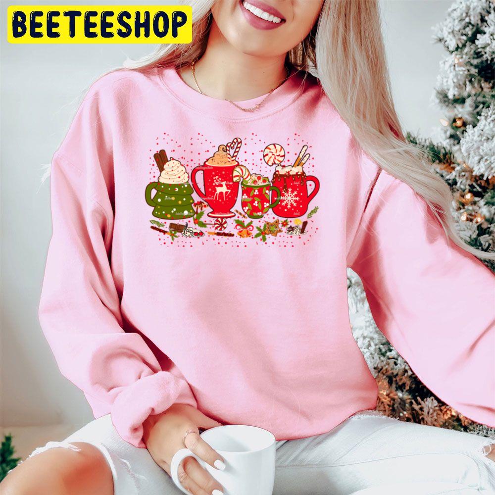 Peppermint Iced Latte Christmas Candy Cane Trending Unisex Hoodie Peppermint Iced Latte Christmas Candy Cane Trending Unisex Hoodie